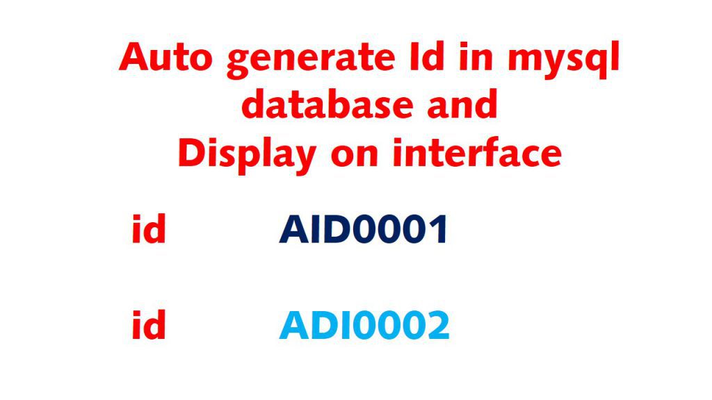 how to generate auto increment number/id in java with source code