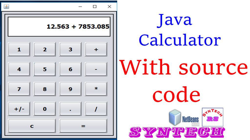 how to create a calculator in java with source code