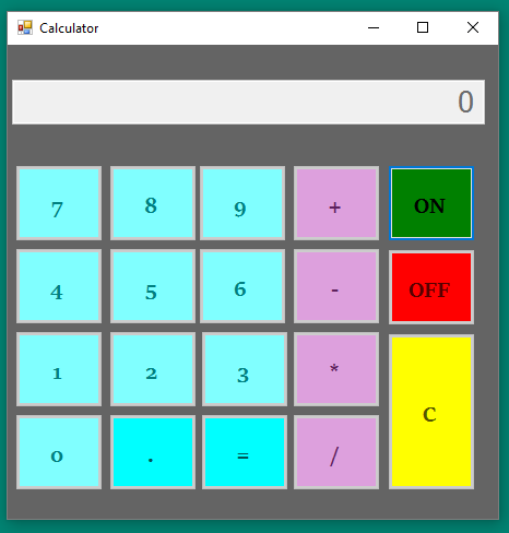 how to create calculator in visual studio with source code